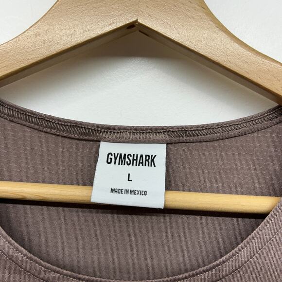 Gymshark Neutral Brown Logo Athletic Workout Tank Mens Large Spoty Activewear - Picture 5 of 5